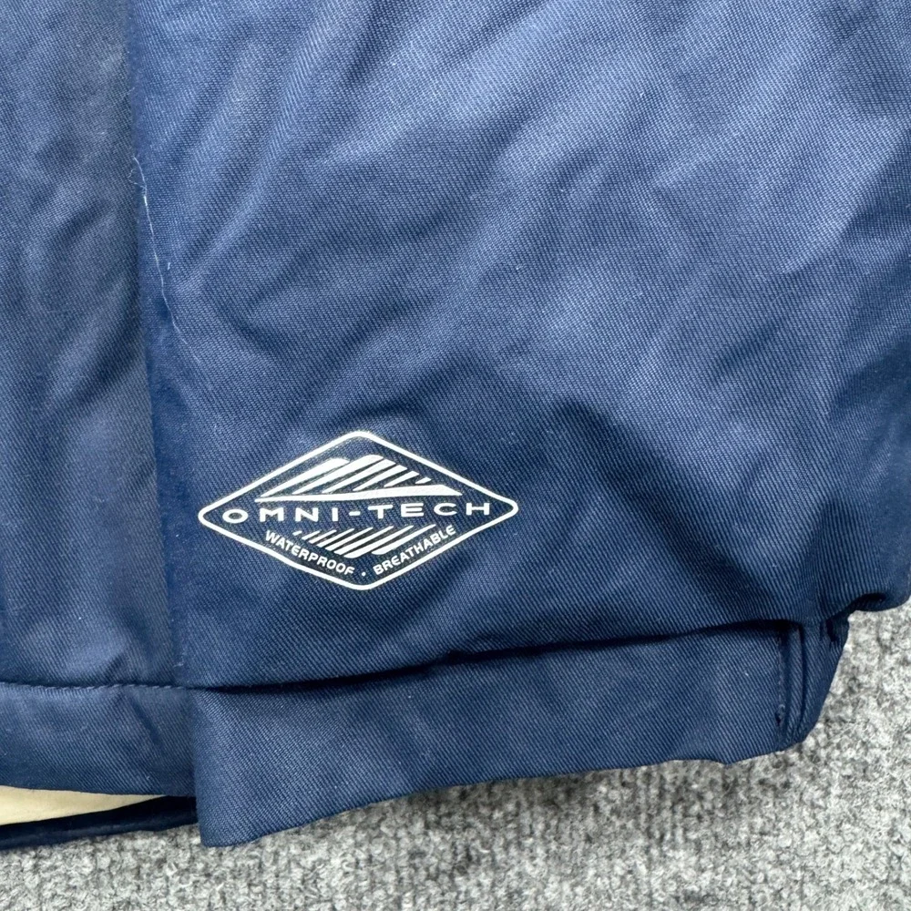 Columbia Omni-Heat Omni-Tech Hooded Jacket Boys XL Blue Waterproof Outdoor